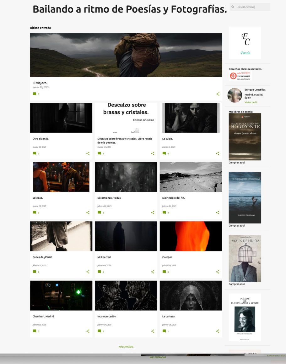 Bailando Solo entre poesías Mi blog de poesías y fotografías.